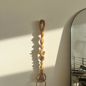 Handcrafted Tan Wall Hanging Decor